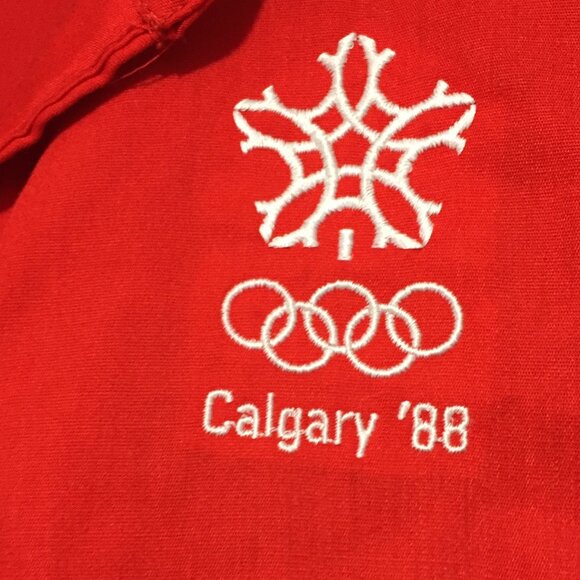 VINTAGE XV OLYMPIC WINTER GAMES CALGARY 1988 SHIRTS SIZE 12 - Picture 7 of 8